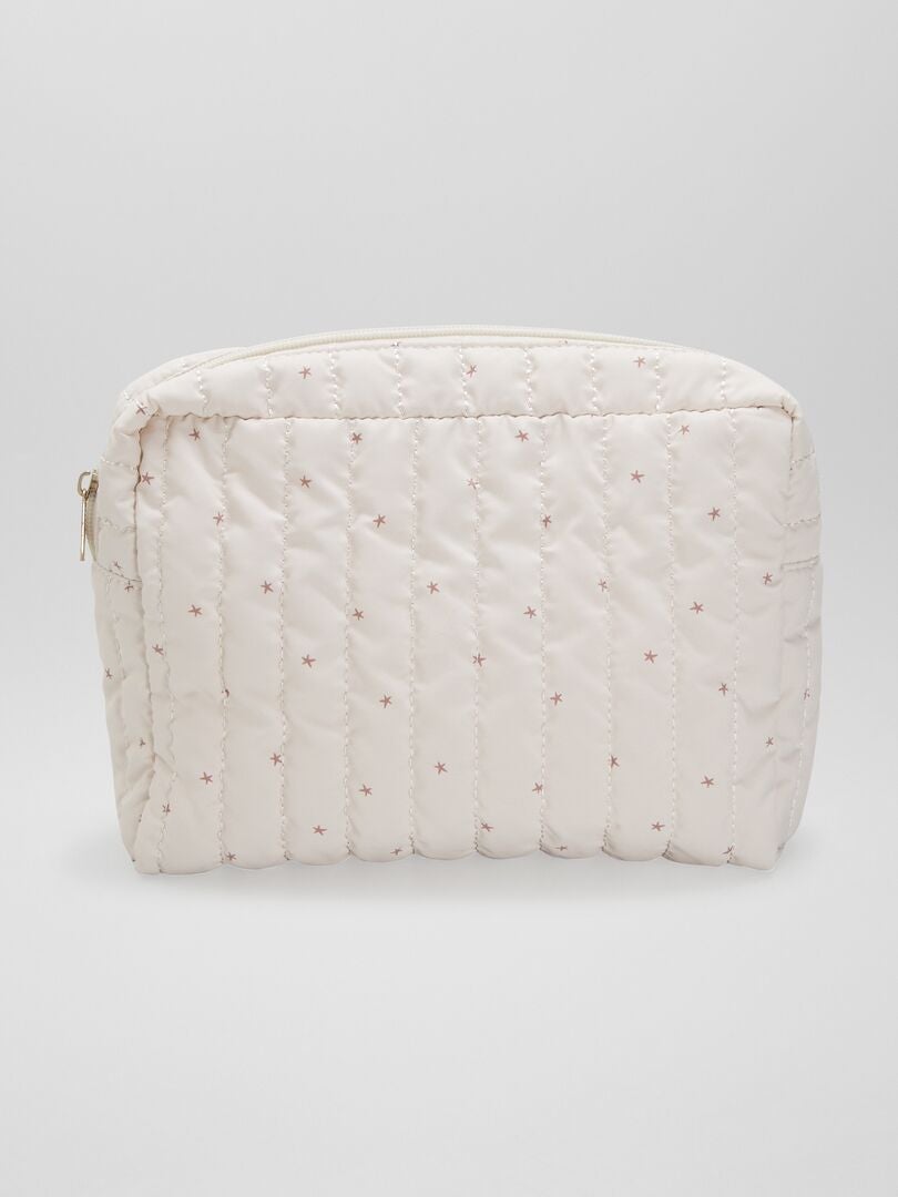Gewatteerde opbergtas - BEIGE