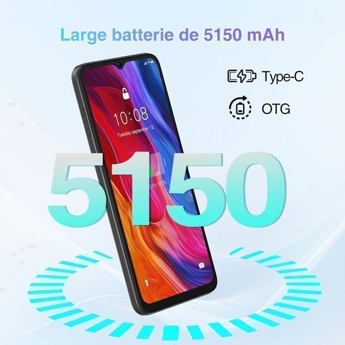 Smartphone DOOGEE N55 - Pantalla de 6,56