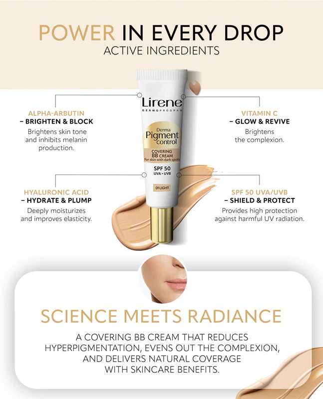 Lirene Derma Pigment Control Covering BB Cream FPS 50