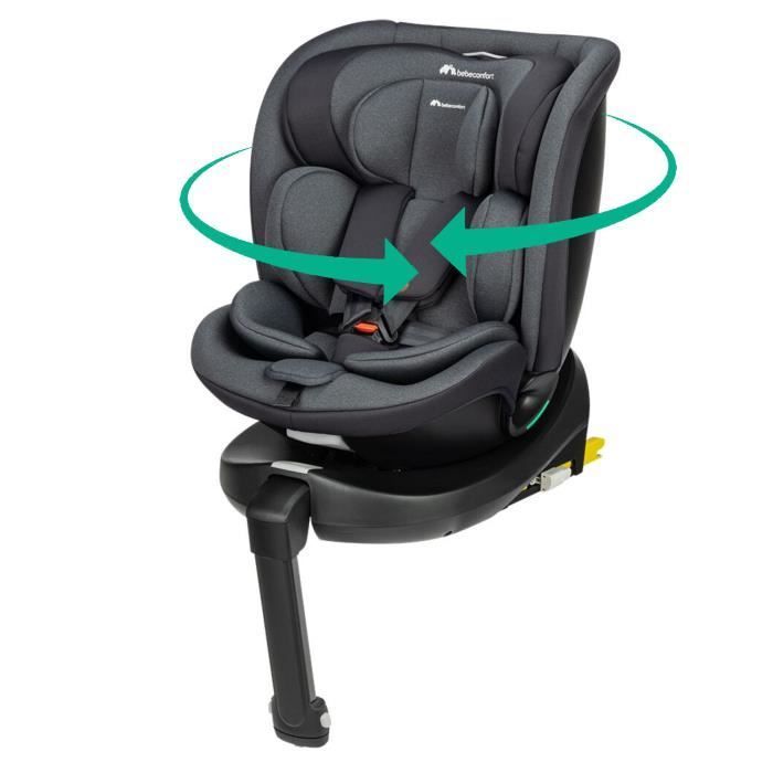 Seggiolino auto girevole convertibile BEBECONFORT EVOLUFIX PLUS 360 i-Size, Gruppo 0/1/2/3, Isofix - da 0 a 12 anni (36 kg), 40-150 cm, Nero fumé