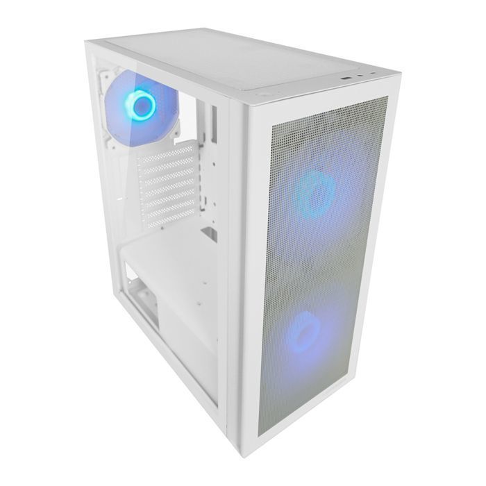 Boîtier PC Gamer - LC-Power Gaming 717W – Meshwork_L Light - Compatible ATX -  RGB - Silencieux - Airflow Optimisé