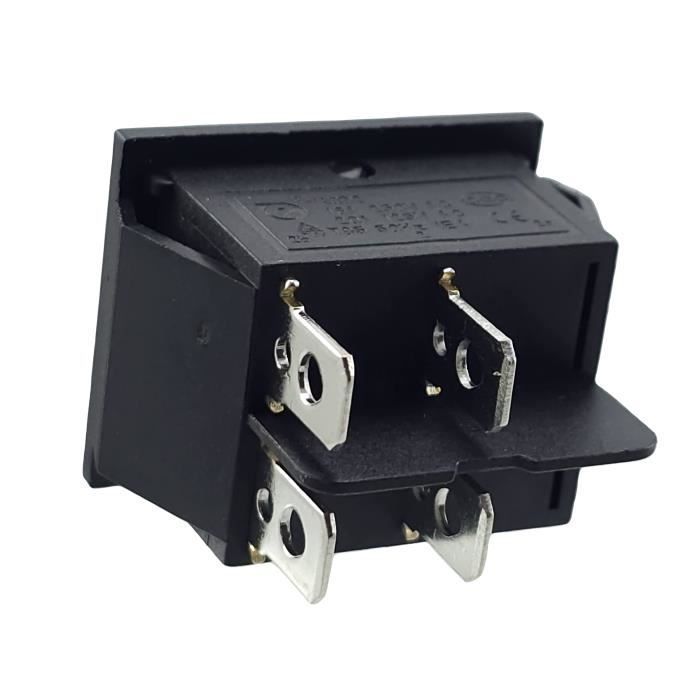 Interruptor basculante - Sin especificar - Modelo sin especificar - Bipolar ON-OFF - Iluminado - 16A 250V rojo