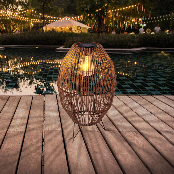 LED solar light Korbinian, 34 x 19.5 cm