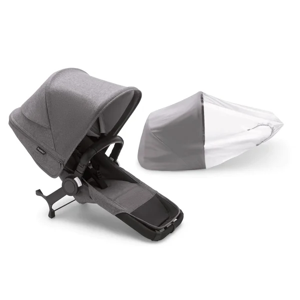 Bugaboo Donkey 5 Duo 2-in-1 kinderwagenset Grafiet/Gemengd Grijs, Gemengd Grijs