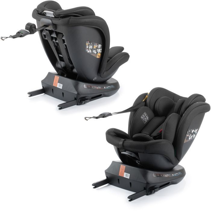 Silla de coche BABYAUTO Sigma iFix Vivitta - Grupo 0/1/2/3 - 40/150 cm - Isofix + Top Tether - Giro de 360° - Reclinable - Negra