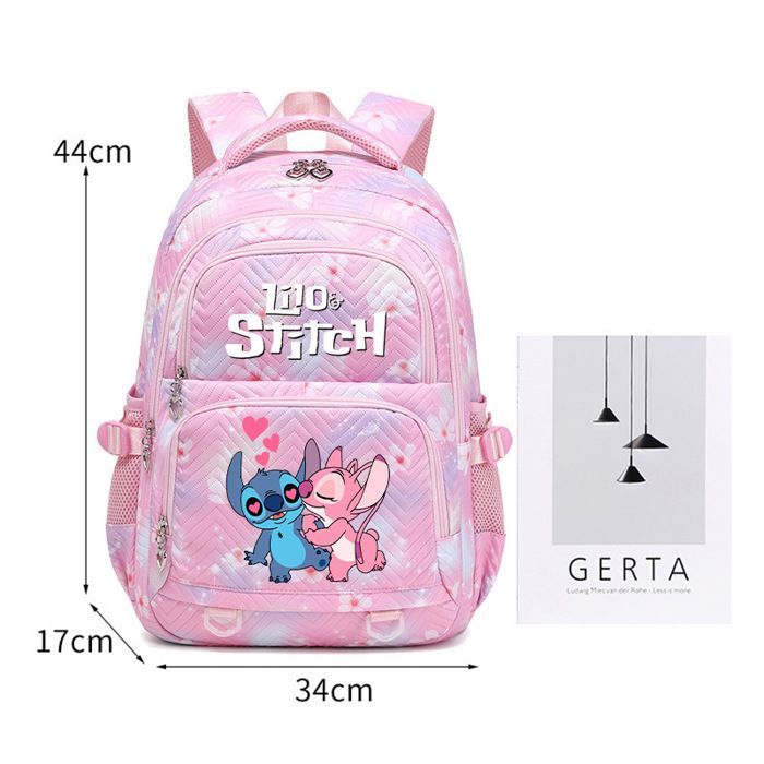 Mochila infantil, mochila escolar de gran capacidad para niñas, mochila escolar resistente e impermeable para estudiantes - Rosa