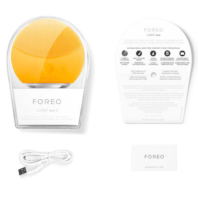 Foreo Luna Mini 2 T-Sonic ansiktsrenseapparat solsikkegul