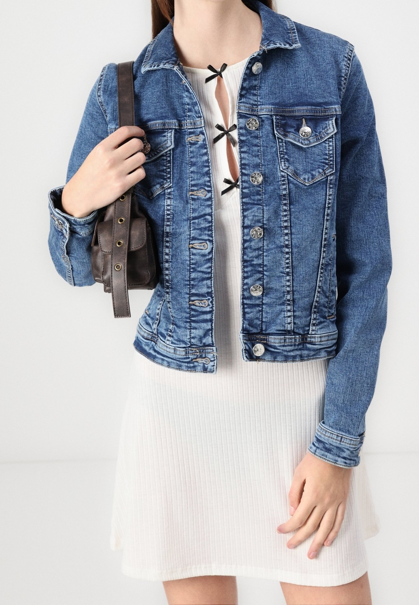 Džínová bunda ONLY - modrá denim