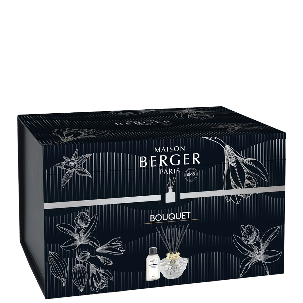 Bouquet Parfumé Cofanetto Bouquet KALI Trasparente - Splendeur Vanillée - Diffusore di Profumo