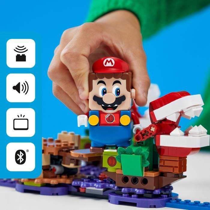LEGO® Super Mario™71382 Ensemble d’extension Le défi de la Plante Piranha, à combiner avec le Pack de Démarrage LEGO® Super Mario™