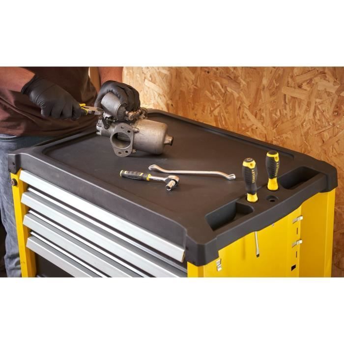 Carrinho para ferramentas com 5 gavetas - STANLEY - STST74305-1 - Fabricado na França - Capacidade máxima de carga de 300 kg