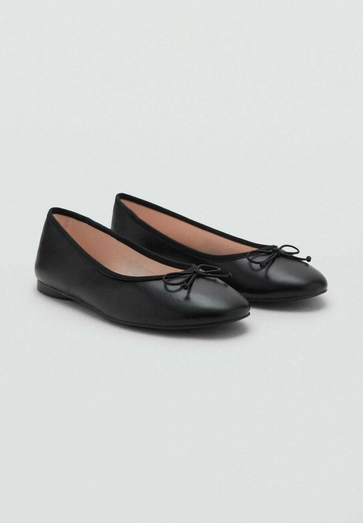 Ballerines Mango Kids à nœuds pour enfants et adolescentes - noires