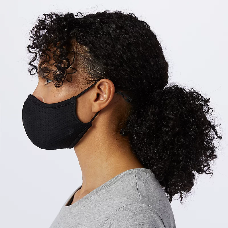 Unisex-Gesichtsmaske für den täglichen Gebrauch, 3er-Pack – SCHWARZ