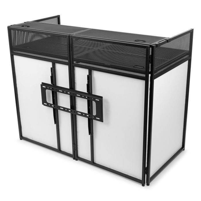 Vonyx DB6 Pro DJ Booth with TV Mount - Up to 25 kg, 65