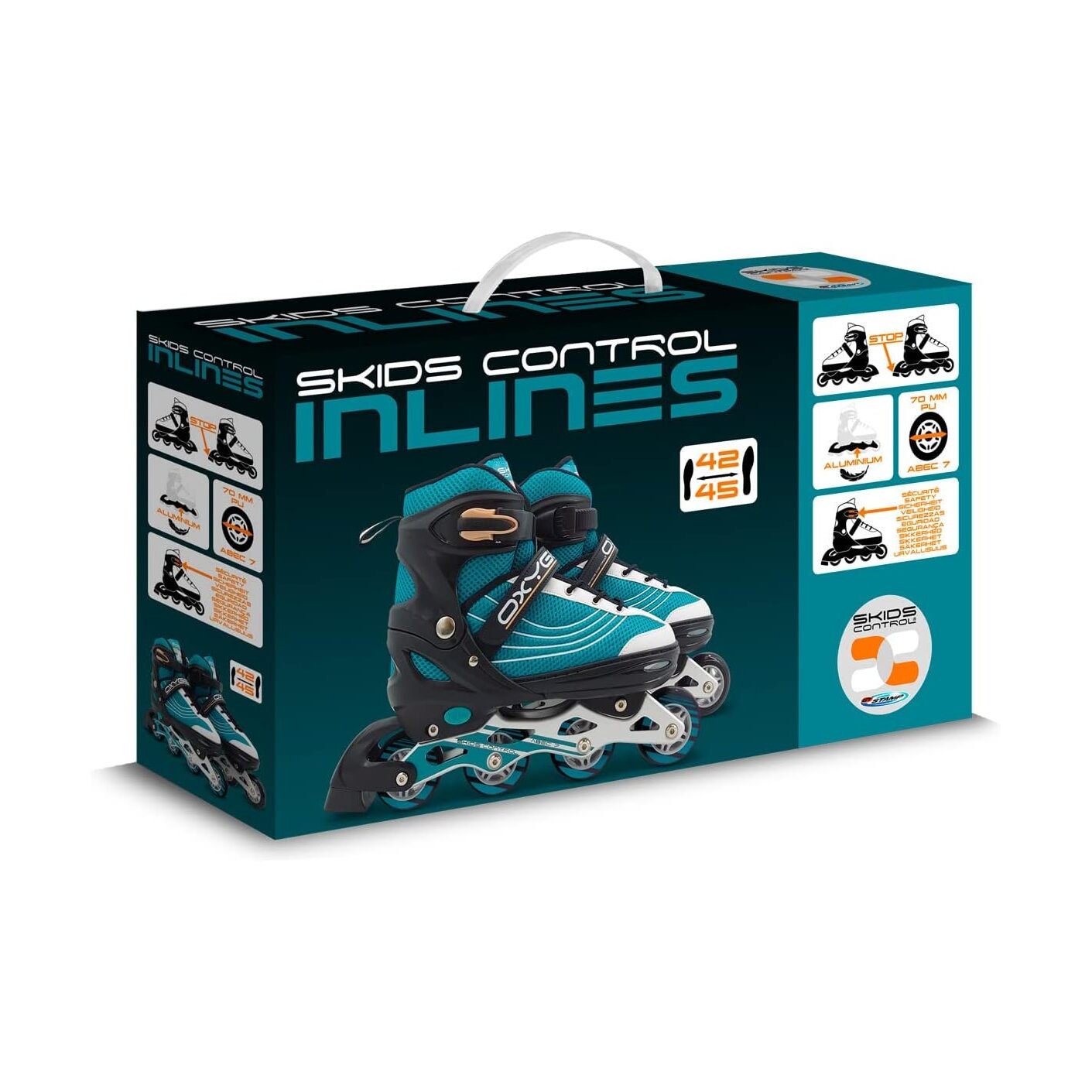 Patins em linha com controle de derrapagem