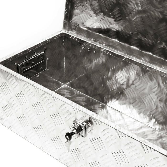 Caja de herramientas de aluminio de 76 cm, estuche de transporte y almacenamiento 16_0002553