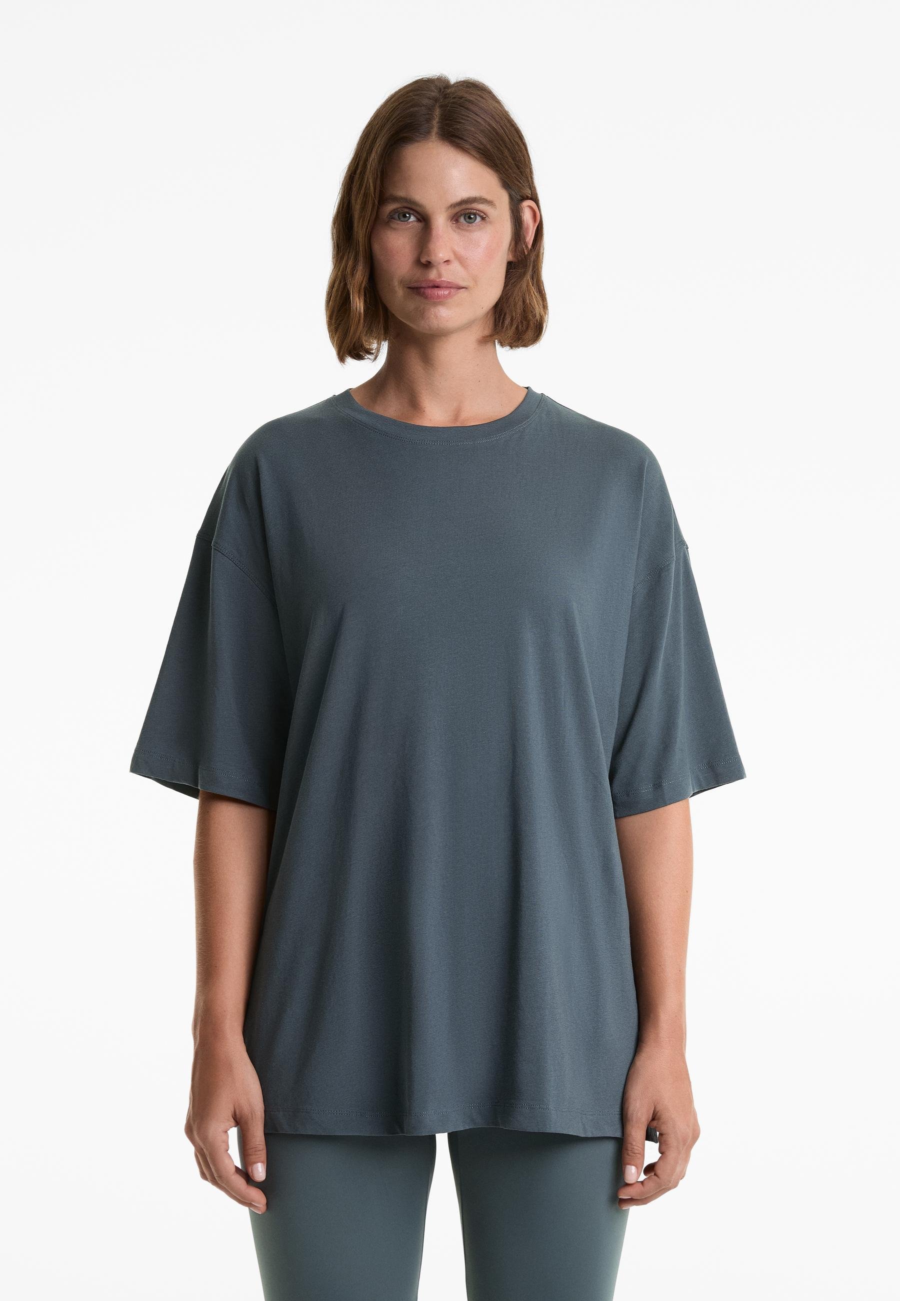 OYSHO MANICA CORTA - T-shirt basic - color oro rosa