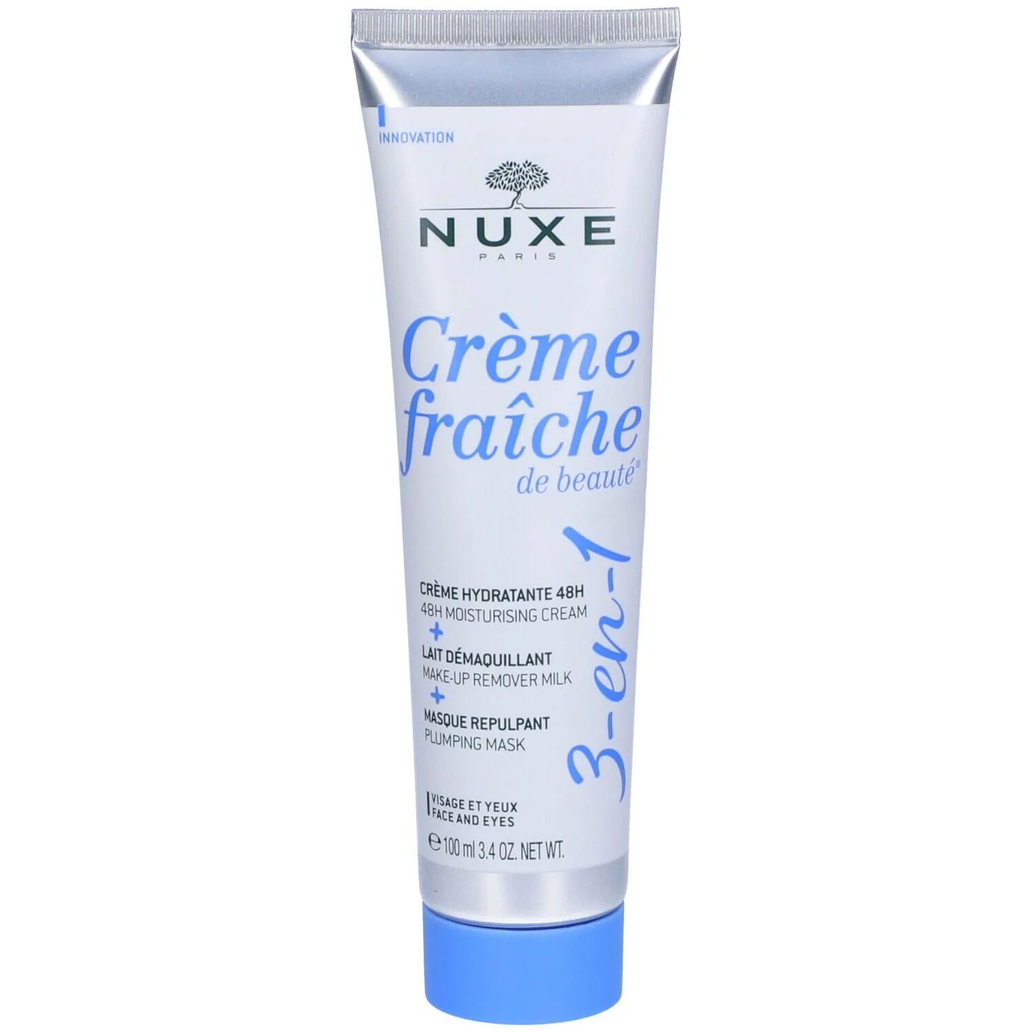 NUXE Nuxe Crème fraîche de beauté 3in1 100 ml Hydraterende crème, Reinigingsmelk, Vullend masker