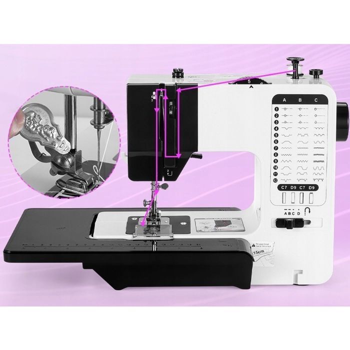 Máquina de costura doméstica mecânica robusta com 38 programas 738-38