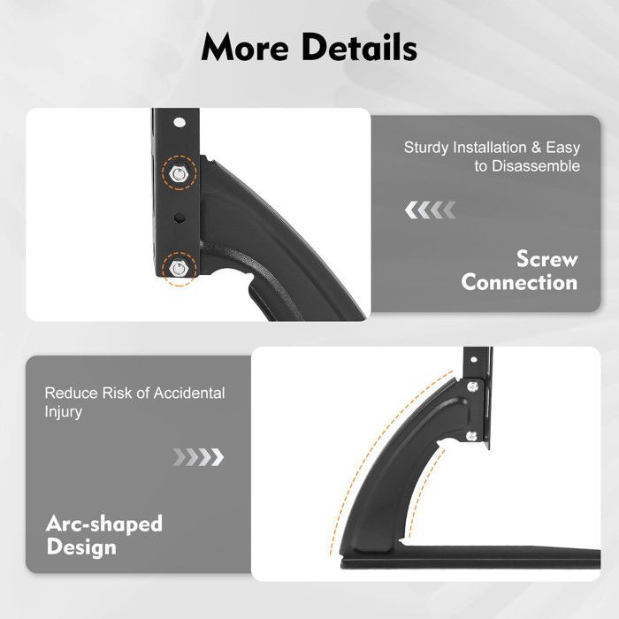Universal, removable TV stand, suitable for 30-70 inch LCD/LED TVs, with 3 adjustable height settings, supports up to 35 kg