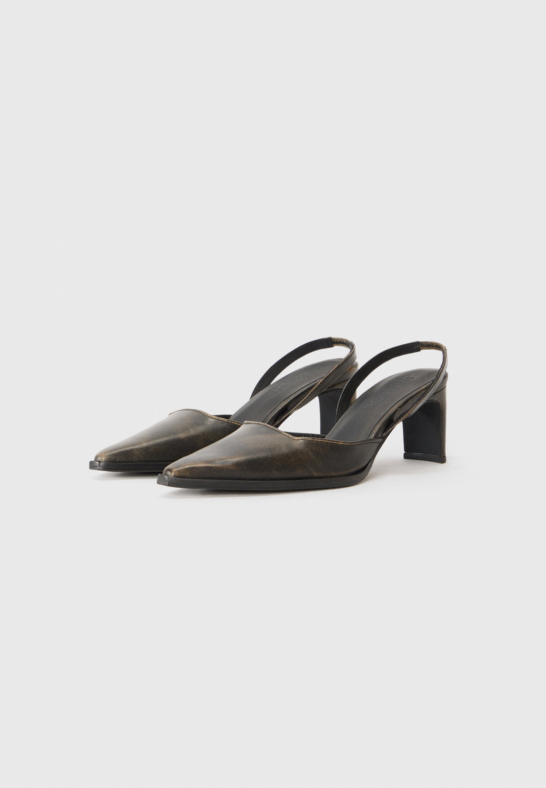 Samsøe Samsøe SAMARIA - Sandali con tacco alto - nero oliva lavato