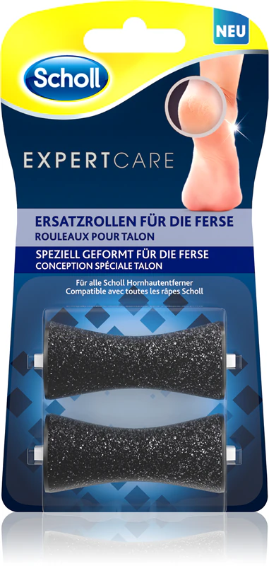 Cabeça de substituição de calcanhar Scholl Expert Care para lixa eletrônica de calcanhar.