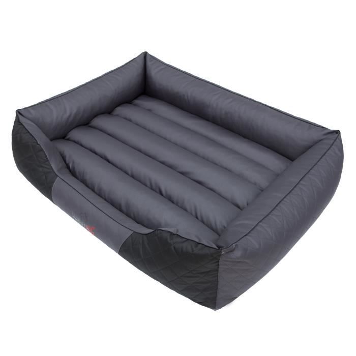 Cama para perros XL PREMIUM – gris-negro