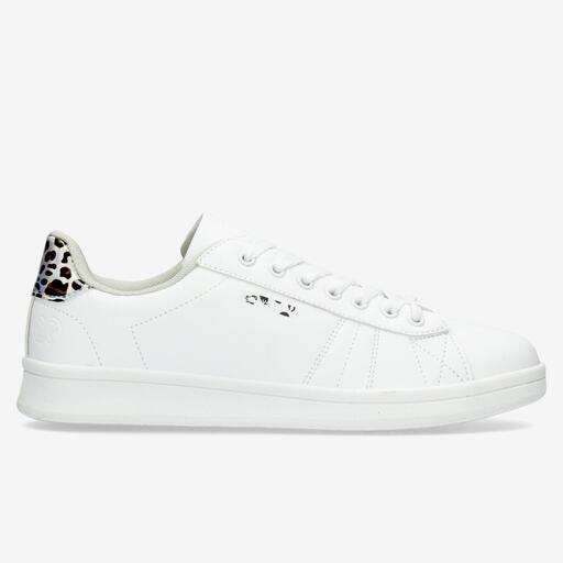 Silberne Court Sneakers