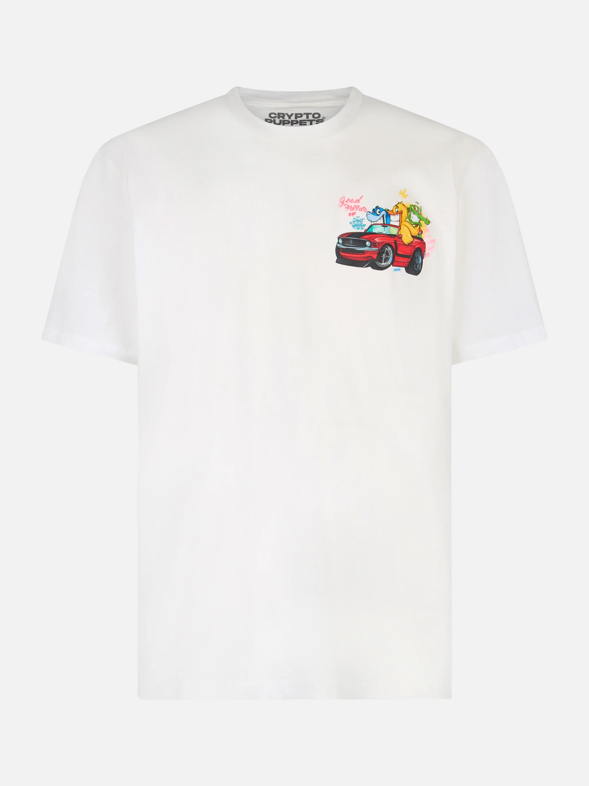 Cryptopuppets Good Fella katoenen T-shirt voor heren met geplaatste print