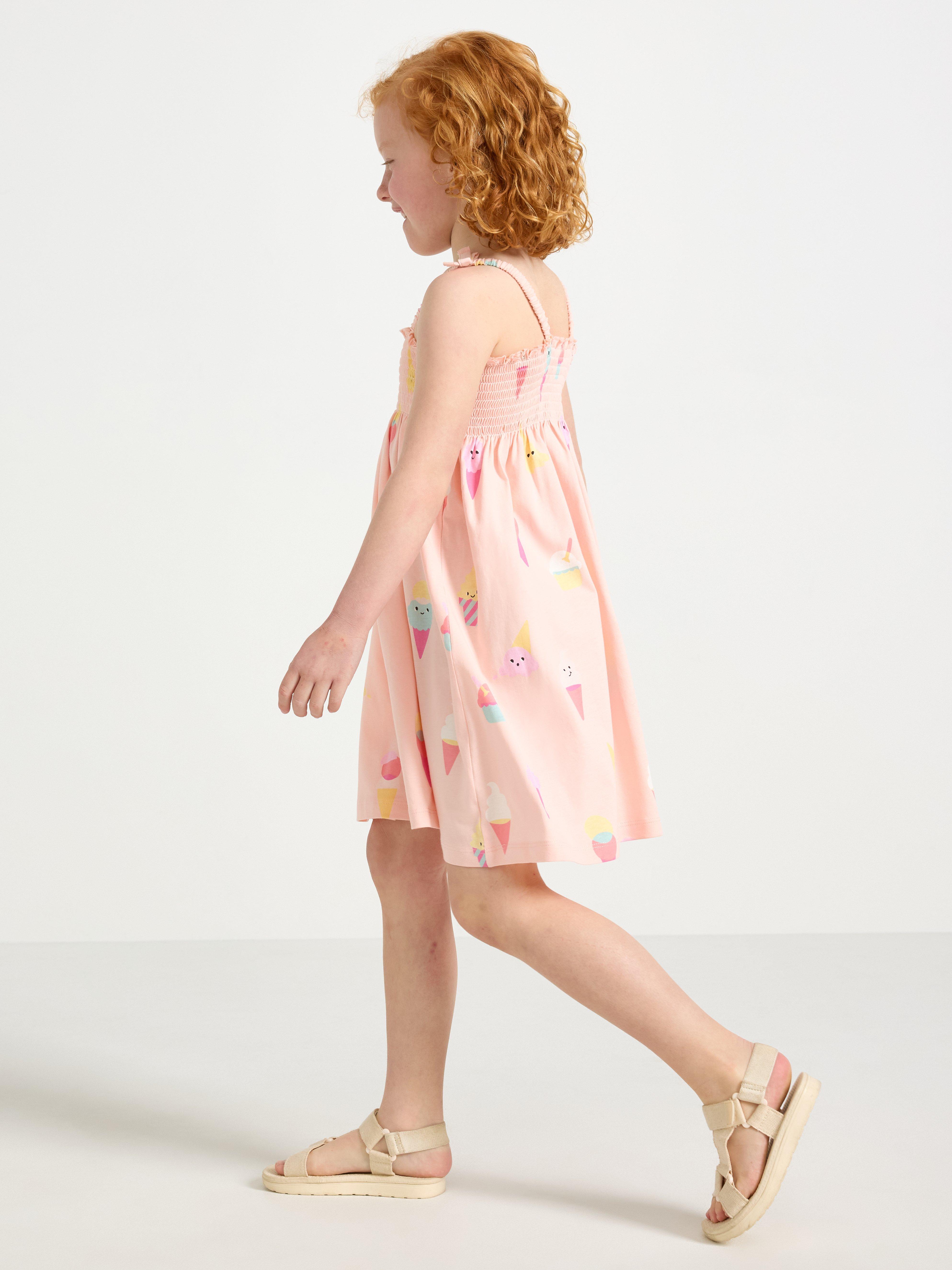 Robe sans manches rose clair