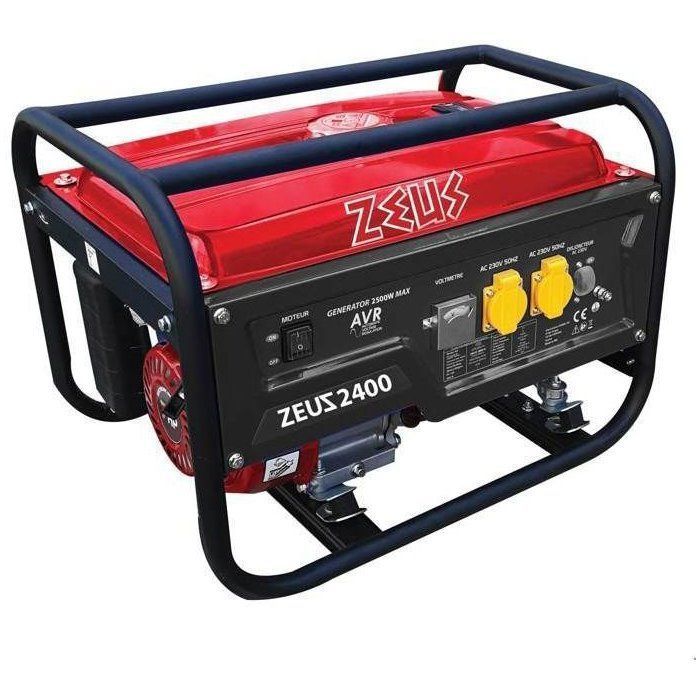 Generatore a benzina - ZEUZ - ZEUZ2400 - 2400 W - AVR - Serbatoio da 15 L - Avviamento manuale