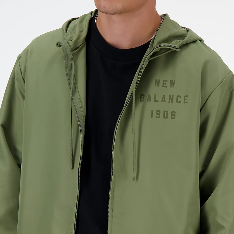 Homme Iconic Collegiate Graphic Full Zip - DARK OLIVINE