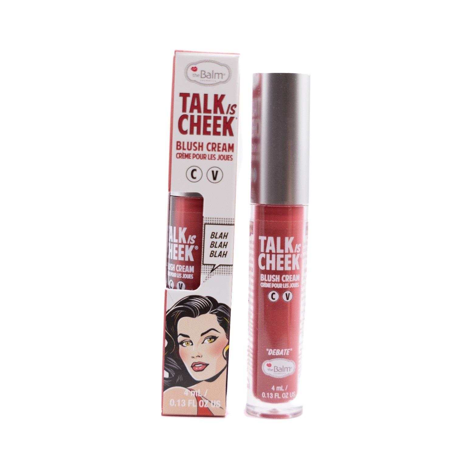 theBalm set za šminkanje, kremasto rumenilo, Talk is Cheek Promise – 4,5 ml