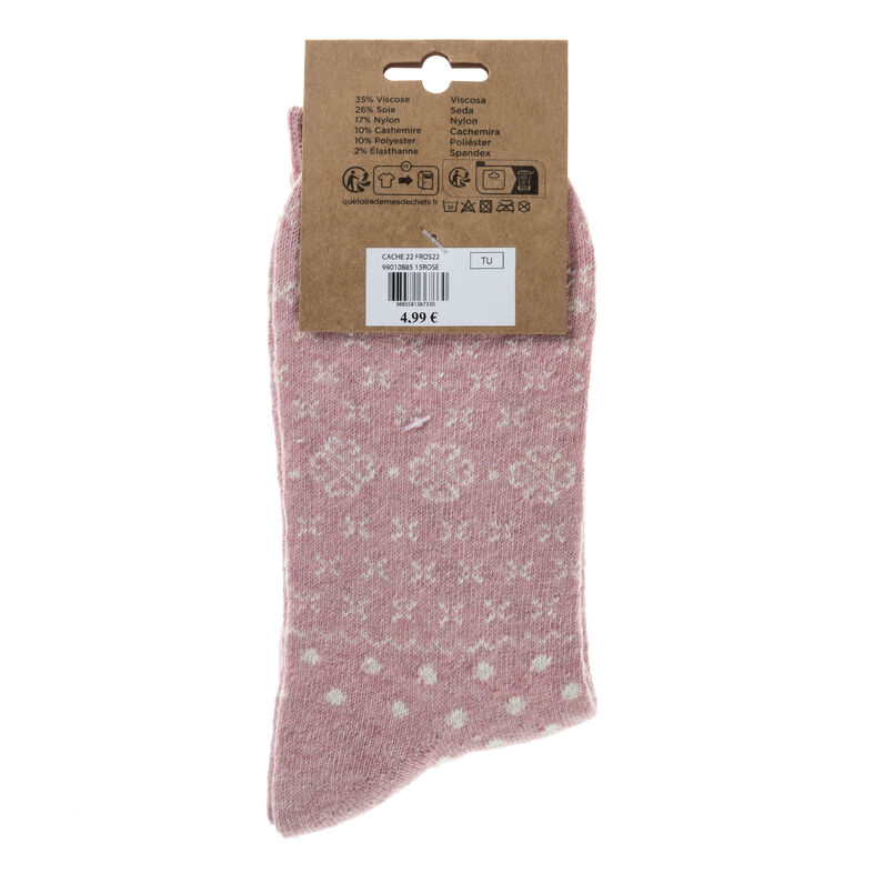 Chaussettes et collants Femme Rose