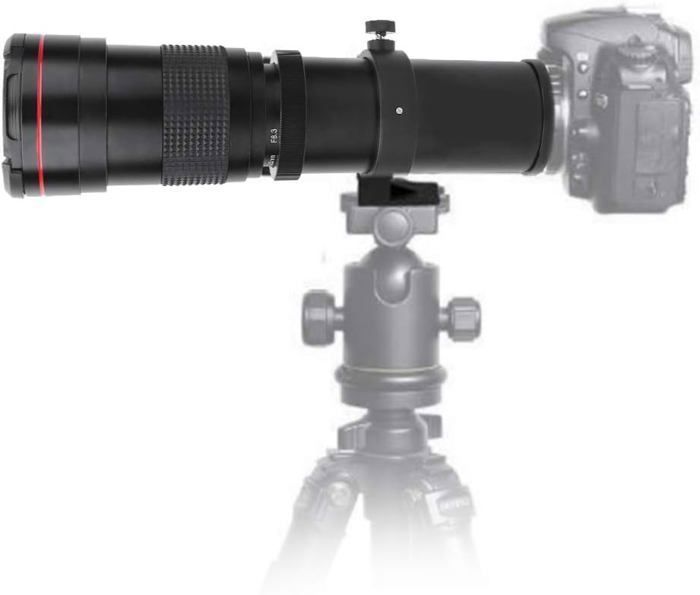 Objetivo manual EF de 420-800 mm f/8.3-16 para Canon EOS 20D, 30D, 700D, 1100D, 1200D y otras cámaras réflex digitales.