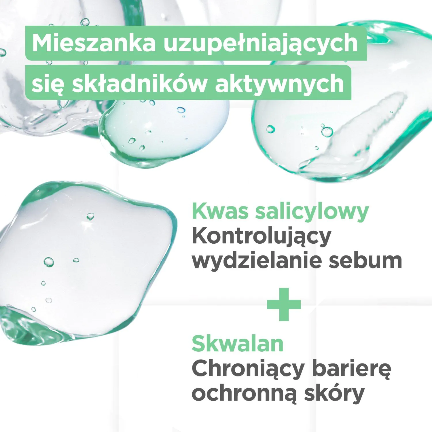 Mixa Żel oczyszczający do twarzy przeciw niedoskonałościom Kwas Salicylowy + Skwalan