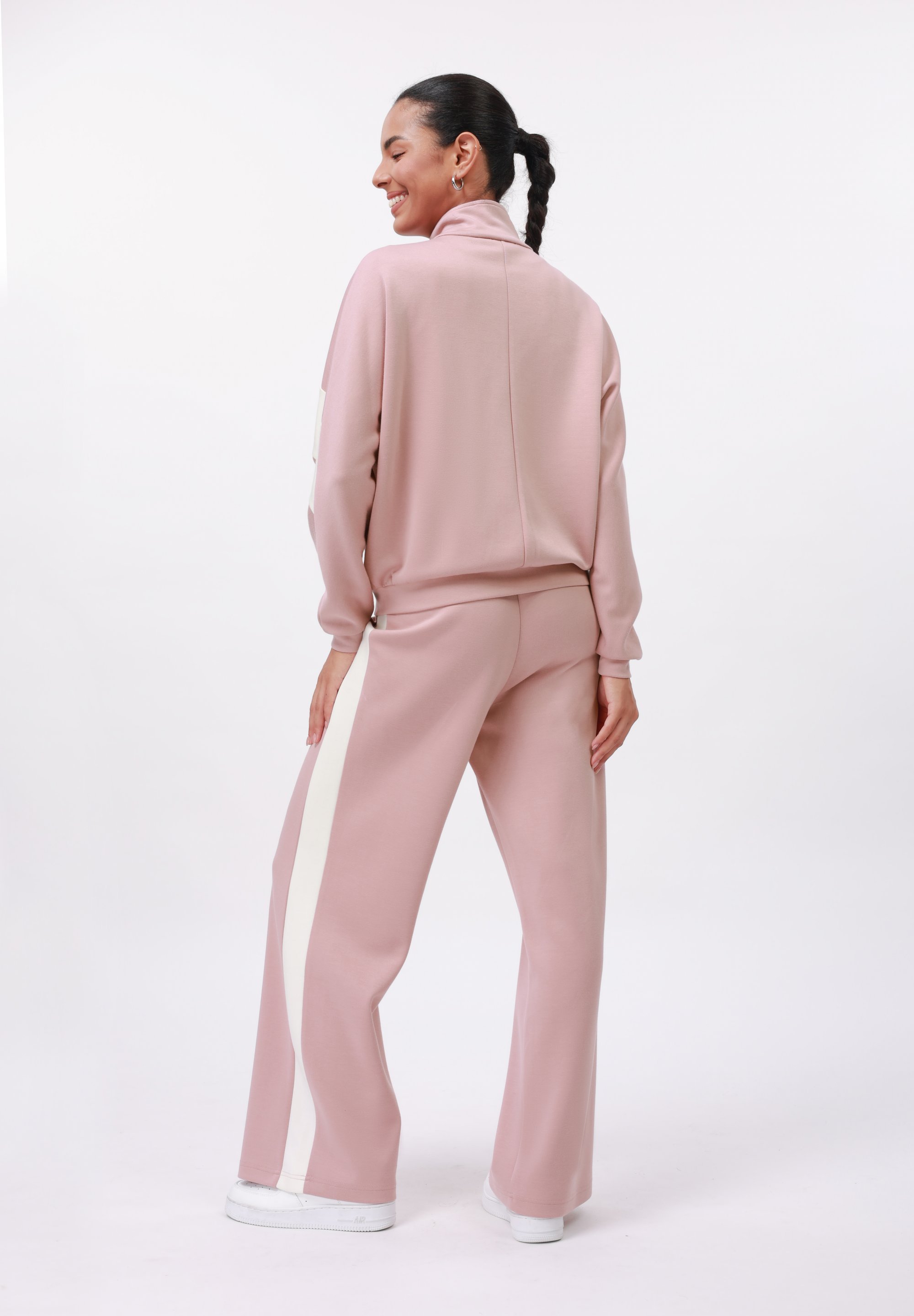 Even&Odd SET - Trainingspak - stoffig roze/ecru