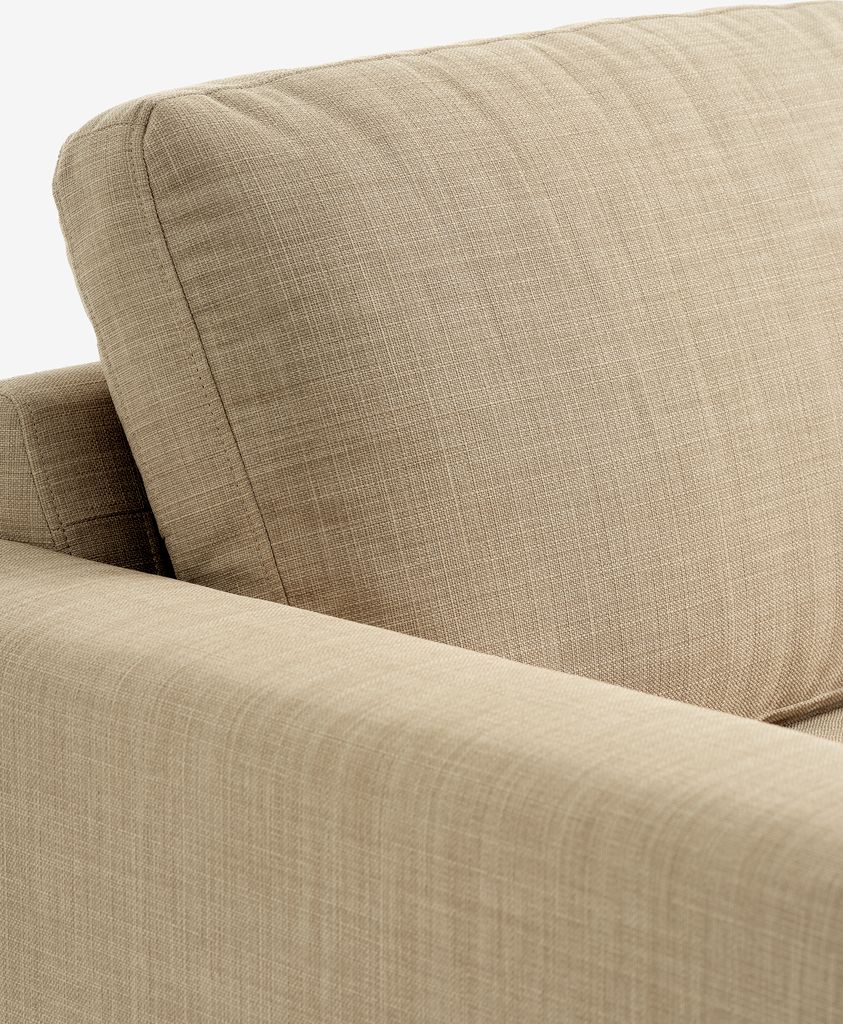 EGENSE Sofa s ležaljkom EGENSE tkanina pijeska/boja hrasta