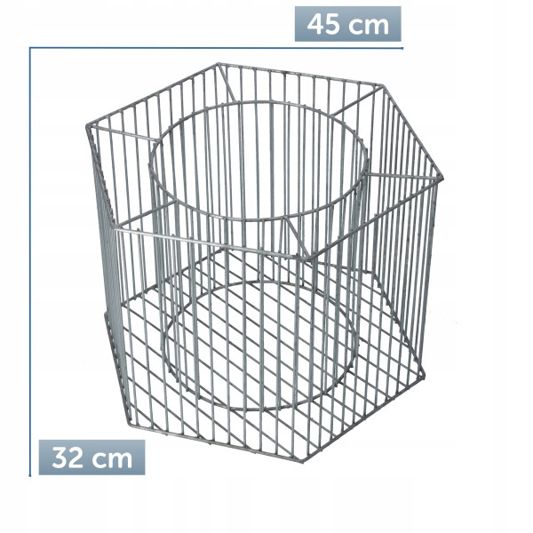 Donica Ogrodowa Gabionowa Ze Stali 46cm Ocynkowana