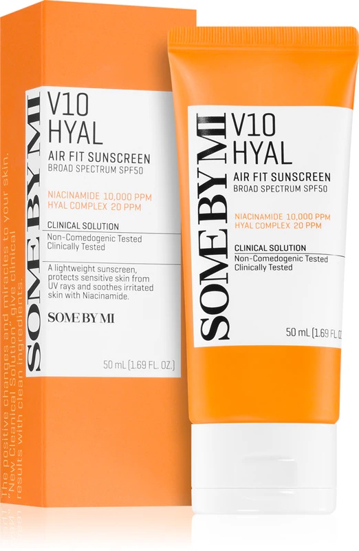 Some By Mi V10 Hyal Air Fit saules aizsargkrēms ar SPF 50+