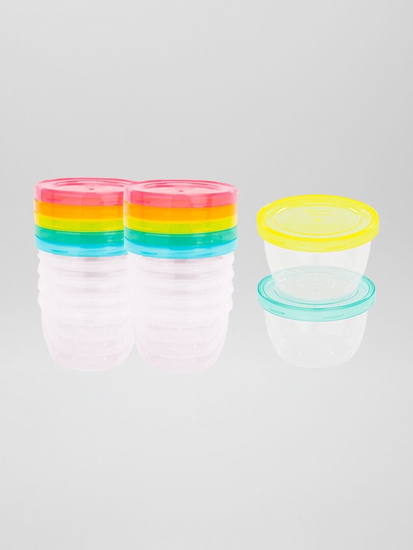 Set van 12 'Badabulle' potjes van 250 ml - veelkleurig