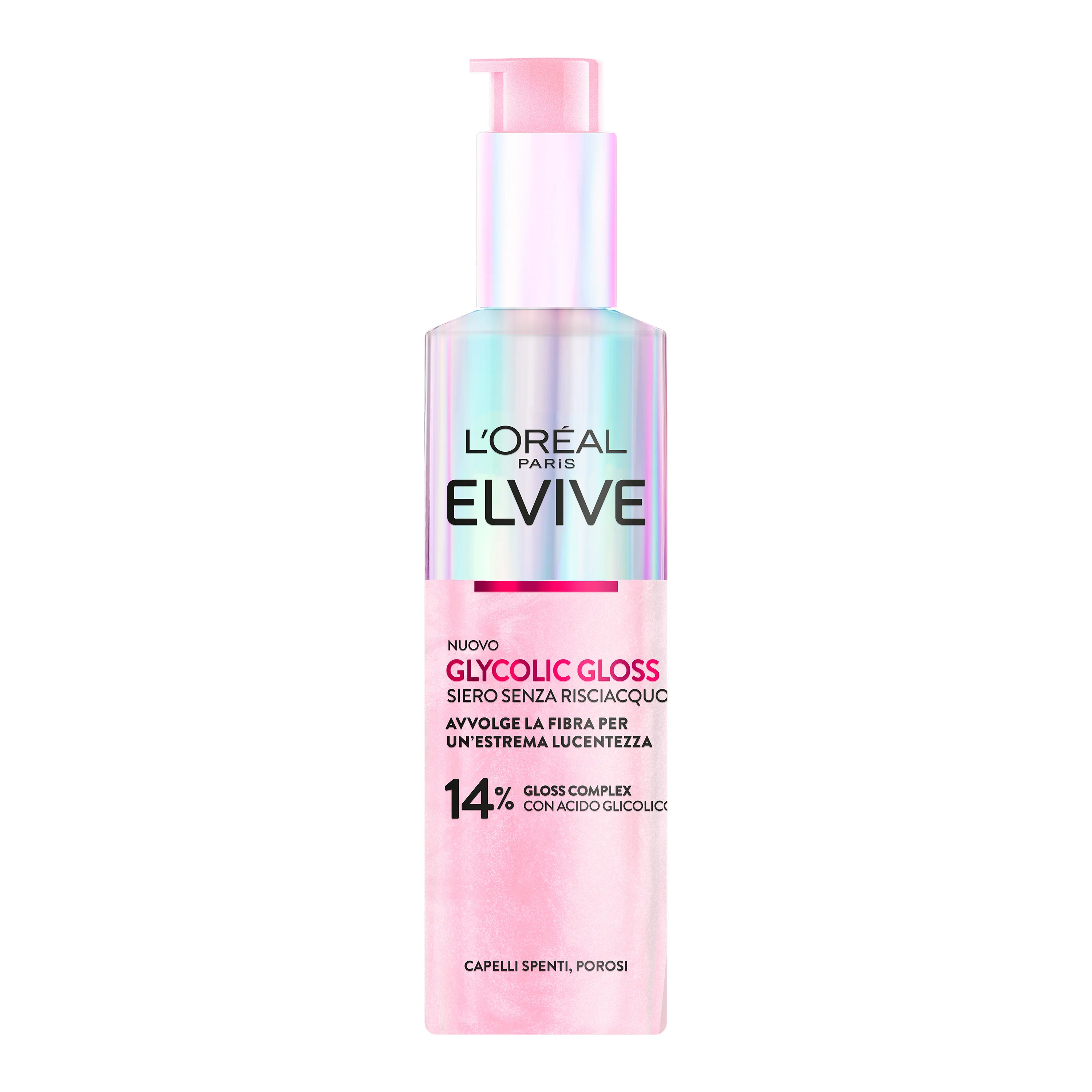 Elvive Glycolic Gloss Siero Senza Risciacquo con Acido Glicolico - Siero Capelli