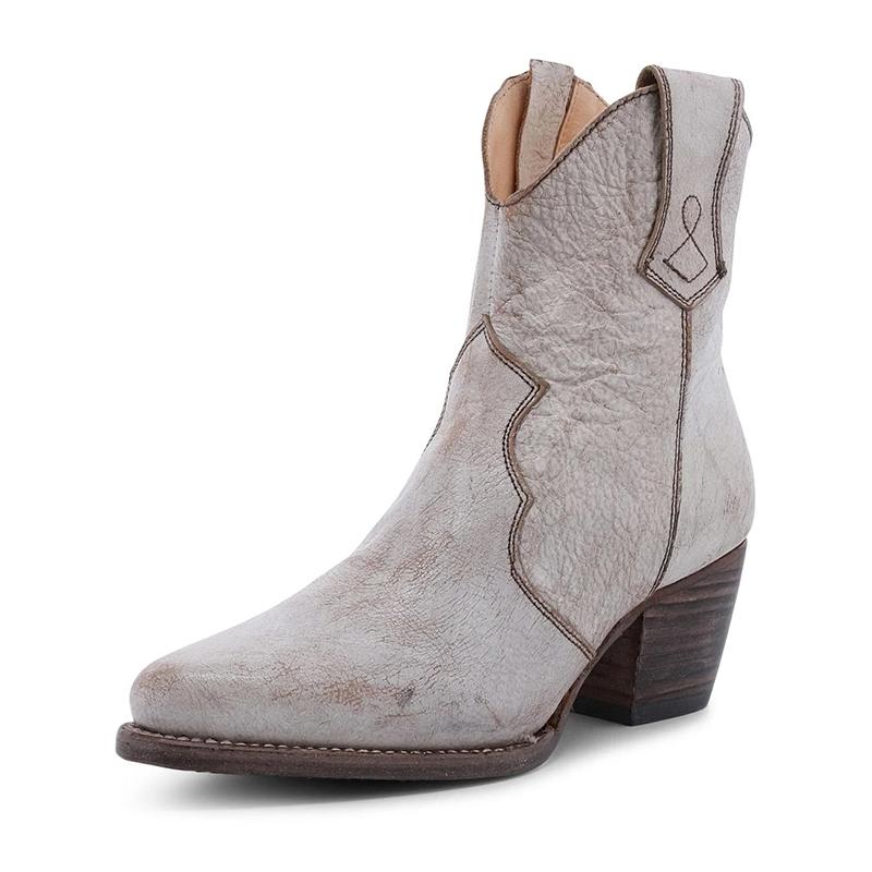 Bottines en cuir pour femmes, style cosaque, bout pointu, talons moyens, escarpins rétro, grandes tailles disponibles.