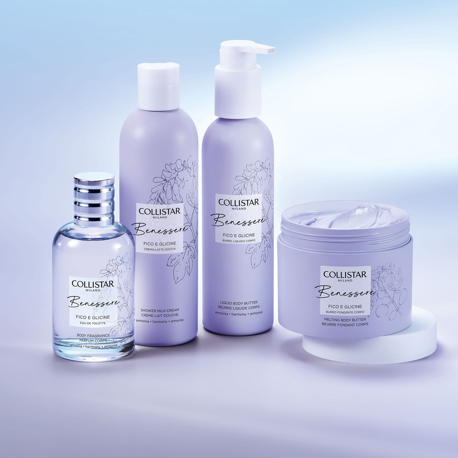 Collistar tīrīšanas krēms Benessere Fico E Glicine - 250 ml