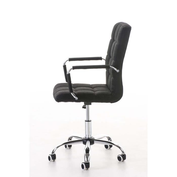 Silla de oficina Deli V2 de tela - CLP - Negra - Con ruedas - Diseño contemporáneo