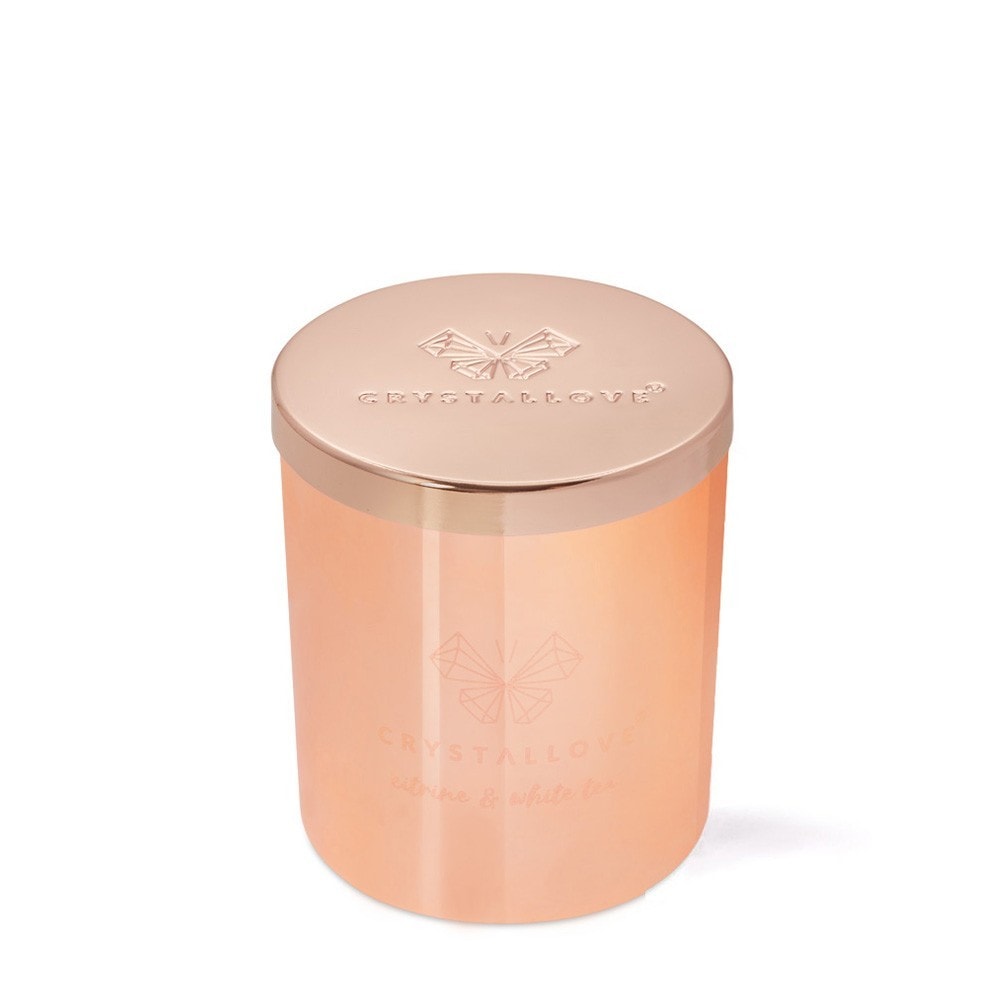 Bougie parfumée Crystallove Citrine et Thé Blanc - 1 pièce