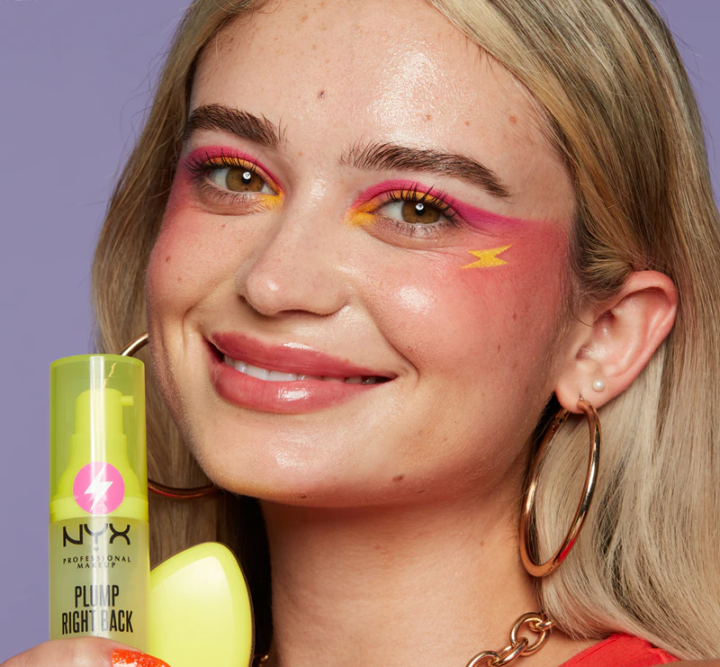 NYX Professional Makeup Plump Right Back Plump Serum e Primer base de maquiagem de longa duração