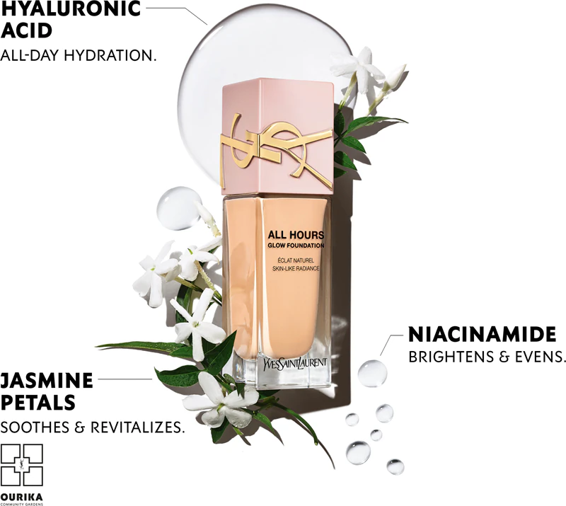 Dlhotrvajúci make-up Yves Saint Laurent All Hours Glow Foundation