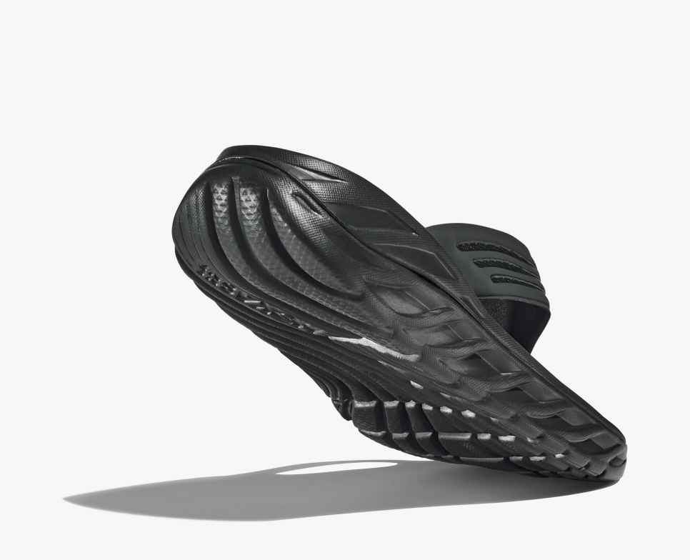 HOKA Ora Recovery Flip 2 Schwarz / Dunkelgrau