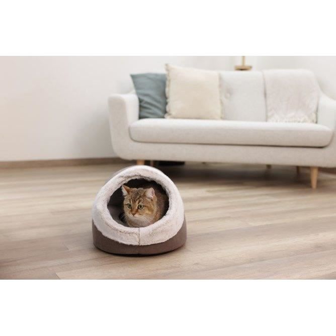 KERBL - Iglú para gatos - JANA - 43 x 54 x 35 cm - Marrón